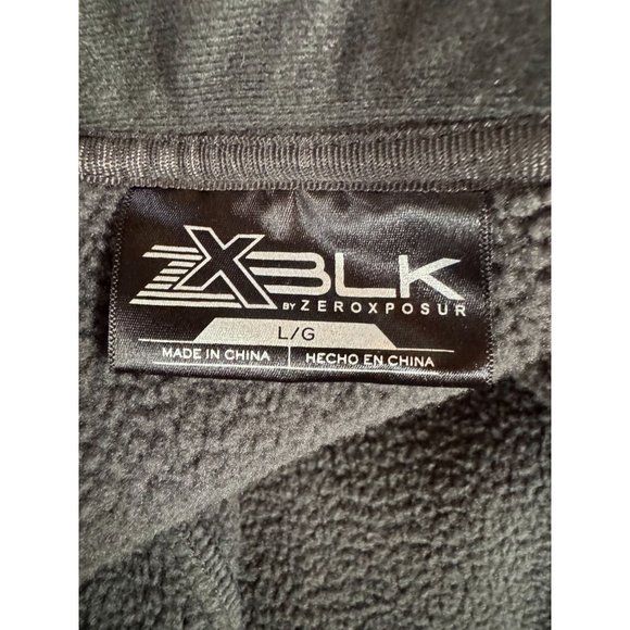 ZeroXposur ZXBLK Mens Jacket Full Zip Sz Large Blue Gray Softshell Fleece Lined - Picture 6 of 16